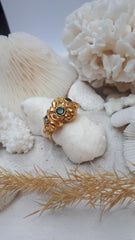 Coral Ripple Ring