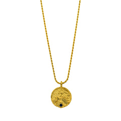 Oceanesque Coin Rope Chain Pendant