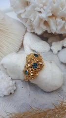 Coral Ripple Ring