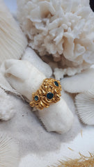 Coral Ripple Ring