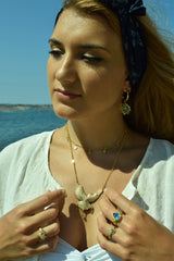 Celestial star & moon choker