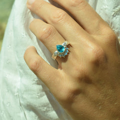 Ocean Droplet Diamond Ring