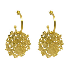 Atlas Disk Hoops Gold