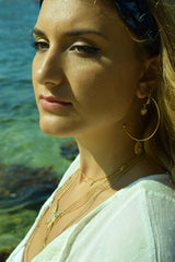 Statement Night's Sky Coin Hoops
