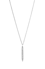 Indra Lotus Bud Colonette Pendant Silver