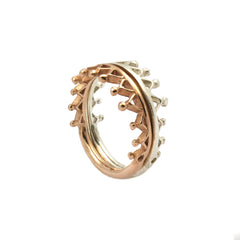 Dainty Stella Crown Ring Silver