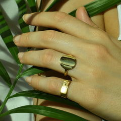 Full Moon Signet Ring