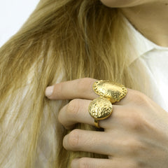 Lotus Shield Ring