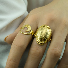 Lucky Crescent Moon Ring