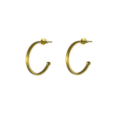 Helios Charm Hoops Gold