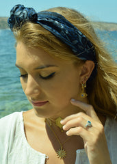Ocean Star Charm Hoops