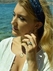 Ocean Droplet Diamond Ring
