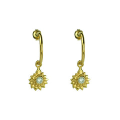 Moonbeam Charm Hoops