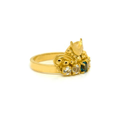 Moonlight Waves Cluster Gemstone Ring