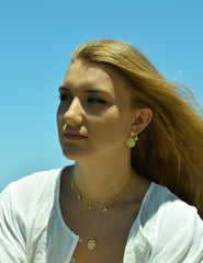 Shooting Star Coin Hoops