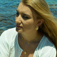 Shooting Star Coin Hoops