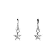Ocean Star Charm Hoops