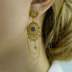 Secrets of the Seas Chain Fan Earrings