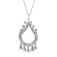 Sikhara Charm Pearl Pendant Silver