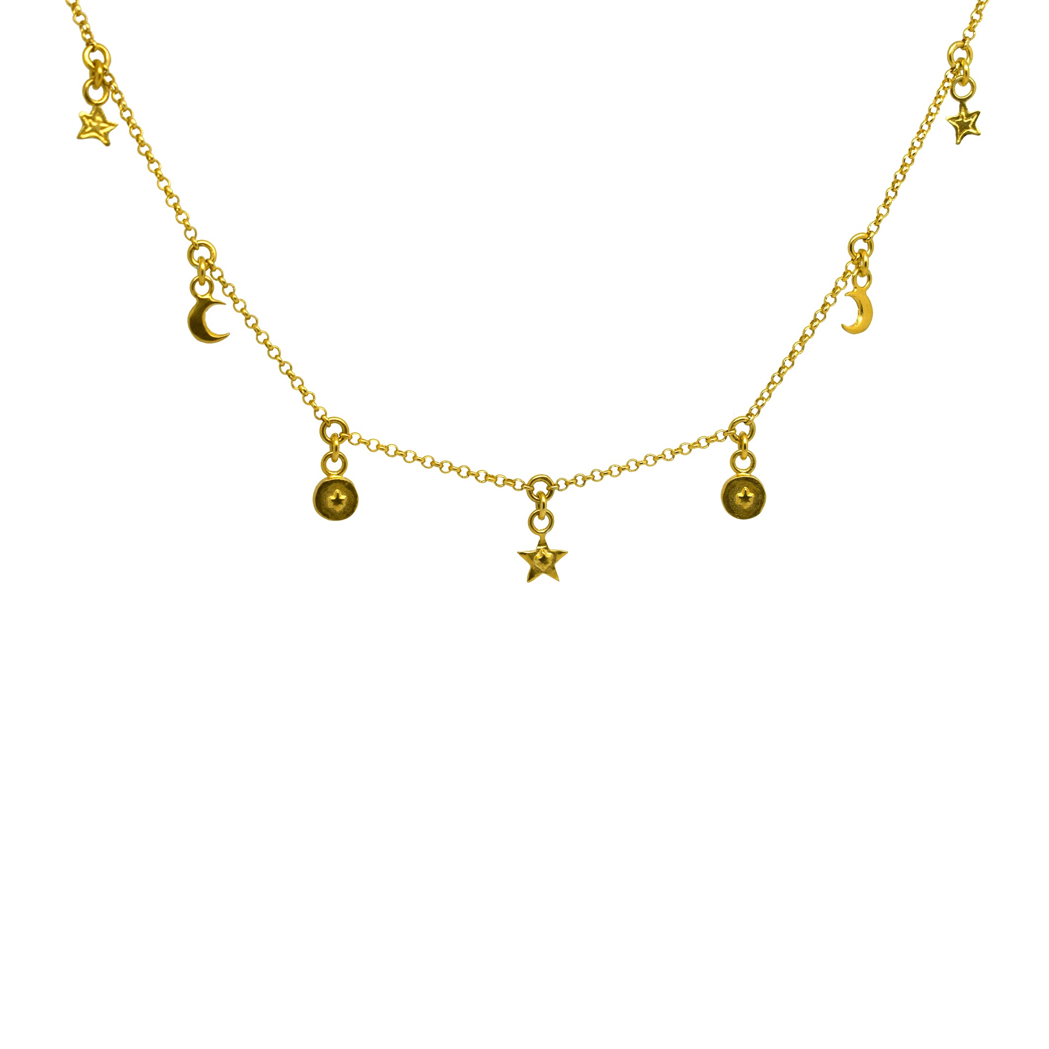 Celestial star moon choker Annabelle Lucilla Jewellery