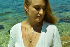 Moonstone Eye Charm Necklace