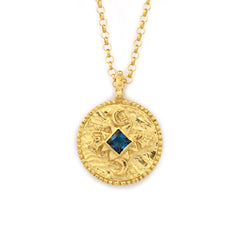 Centre of the cosmos coin pendant