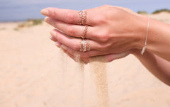 Dainty Stella Crown Ring Gold