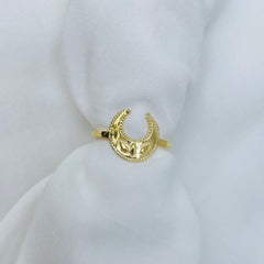 Lucky Crescent Moon Ring