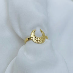 Lucky Crescent Moon Ring