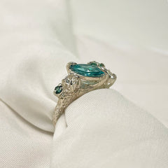 Marquise Tourmaline Cluster ring