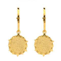 The Time keeper disc earrings